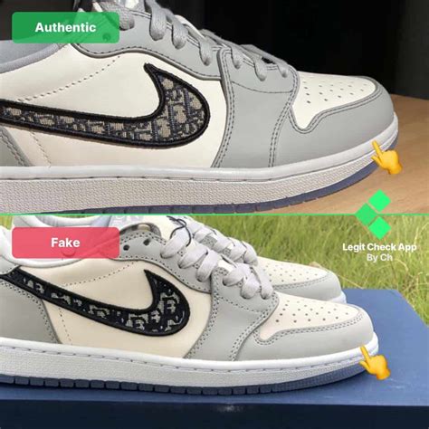 dior jordan 1 low real vs fake